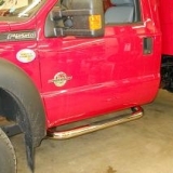 Chrome running boards added to F-550